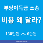 부당이득금 소송비용, 왜 이렇게 차이 날까?