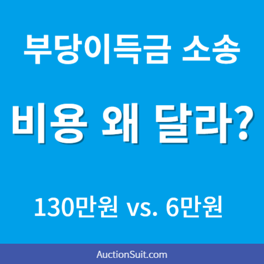 부당이득금 소송비용, 왜 이렇게 차이 날까?